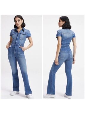 NWT Good American Denim Jumpsuit